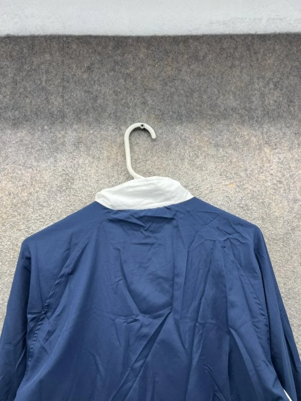 Adidas Track Jacket Mens Medium Blue White Full Zip Climalite Athletic Training